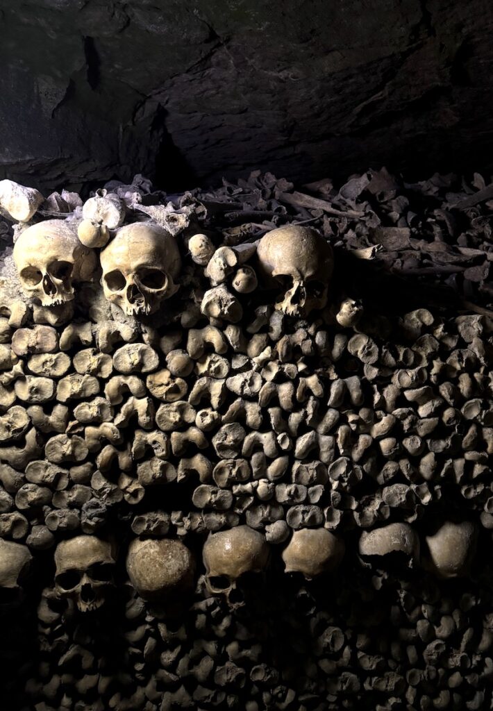 catacombs of paris skelatons france