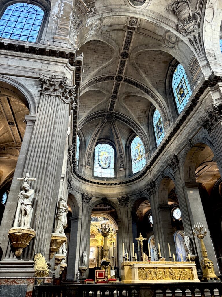 interior of Saint Sulpice Church Paris France
