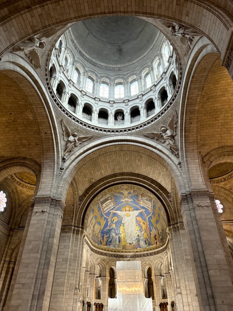 interior of sacre coeur Montmartre paris france church