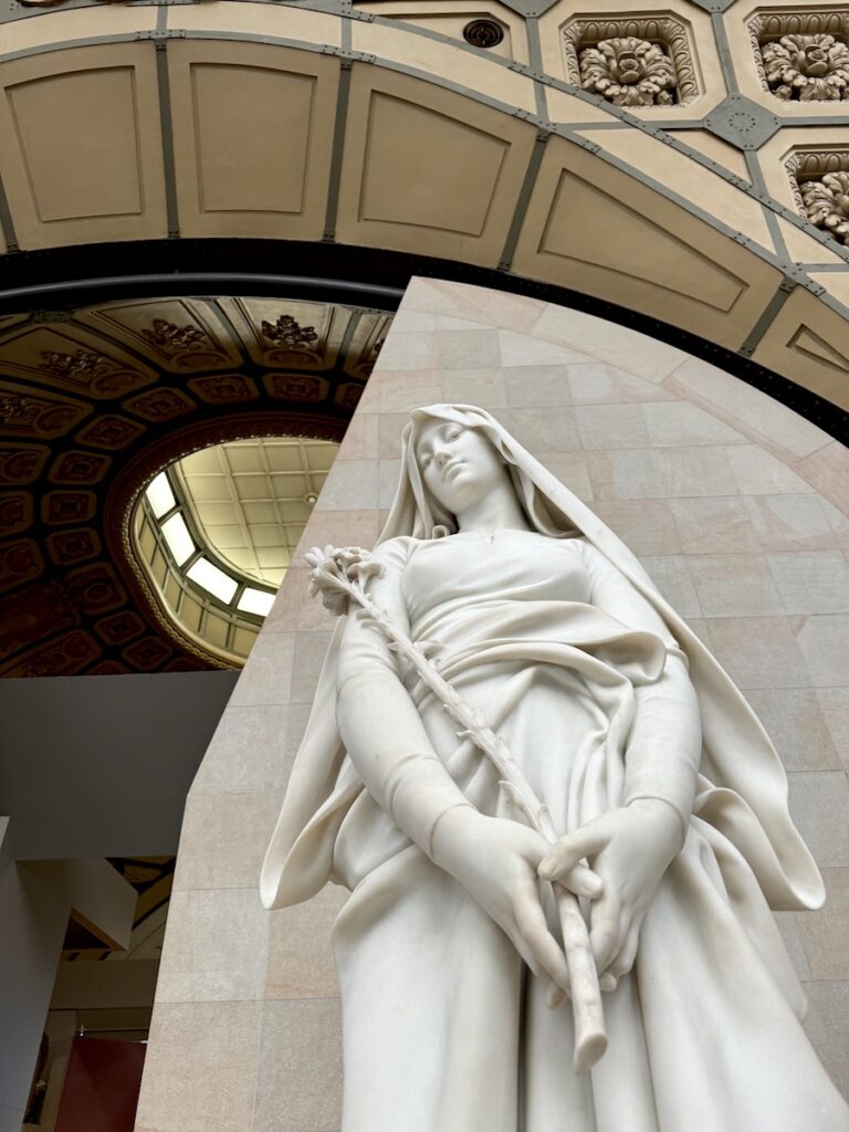 marble statue in Musee dOrsay Paris France
