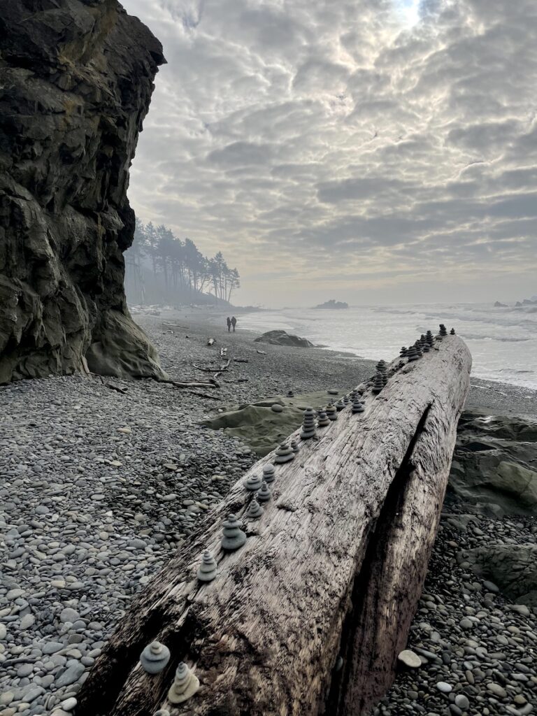 hazy ruby beach Olympic National Park Washington