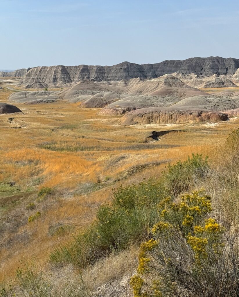 scenic overlooks Badlands National Park South Dakota