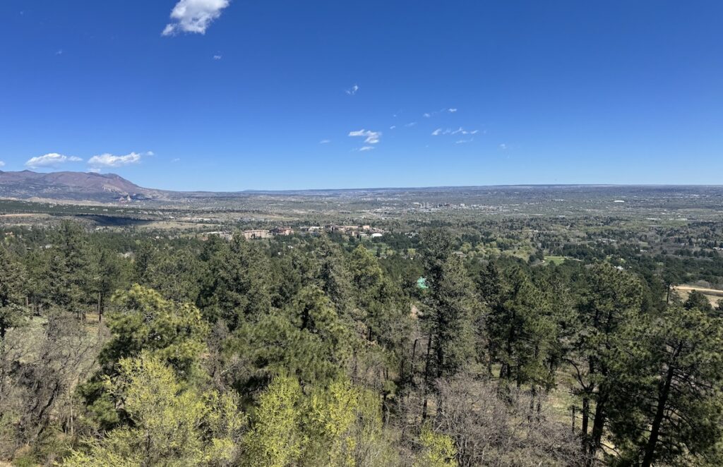 views of colorado springs from cheyenne mountain zoo