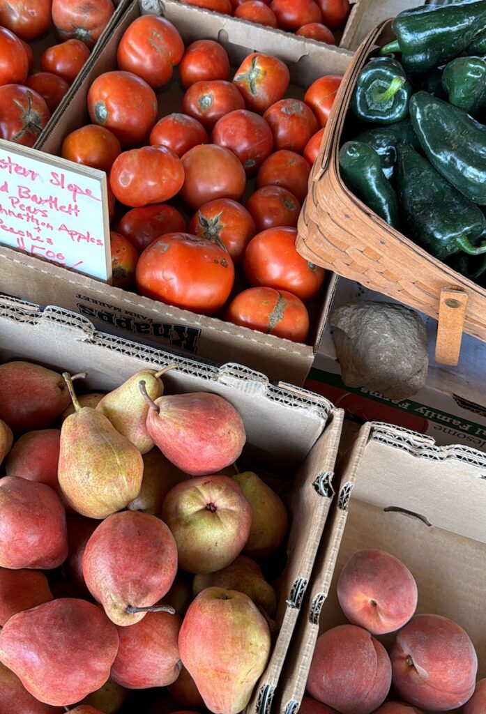 local produce at farm stand munson farms boulder colorado
