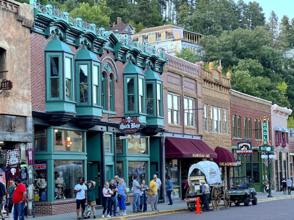 main street deadwood historic buildings south dakota black hills