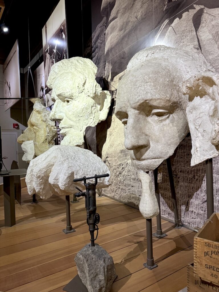 mount rushmore busts visitor center south dakota black hills