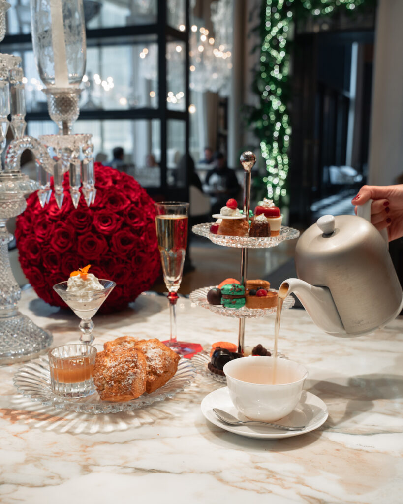Tinsel Tea at at Baccarat Hotel New York City Manhattan Midtown
