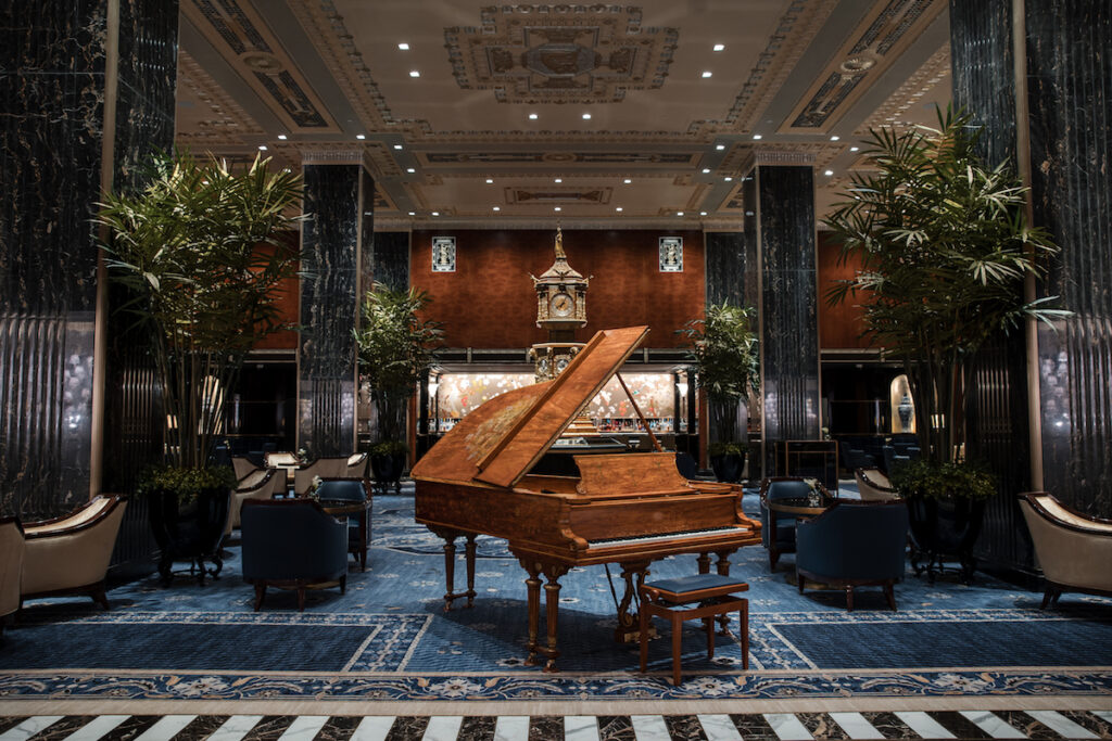 Waldorf Astoria New York Peacock Alley grand piano new york city manhattan