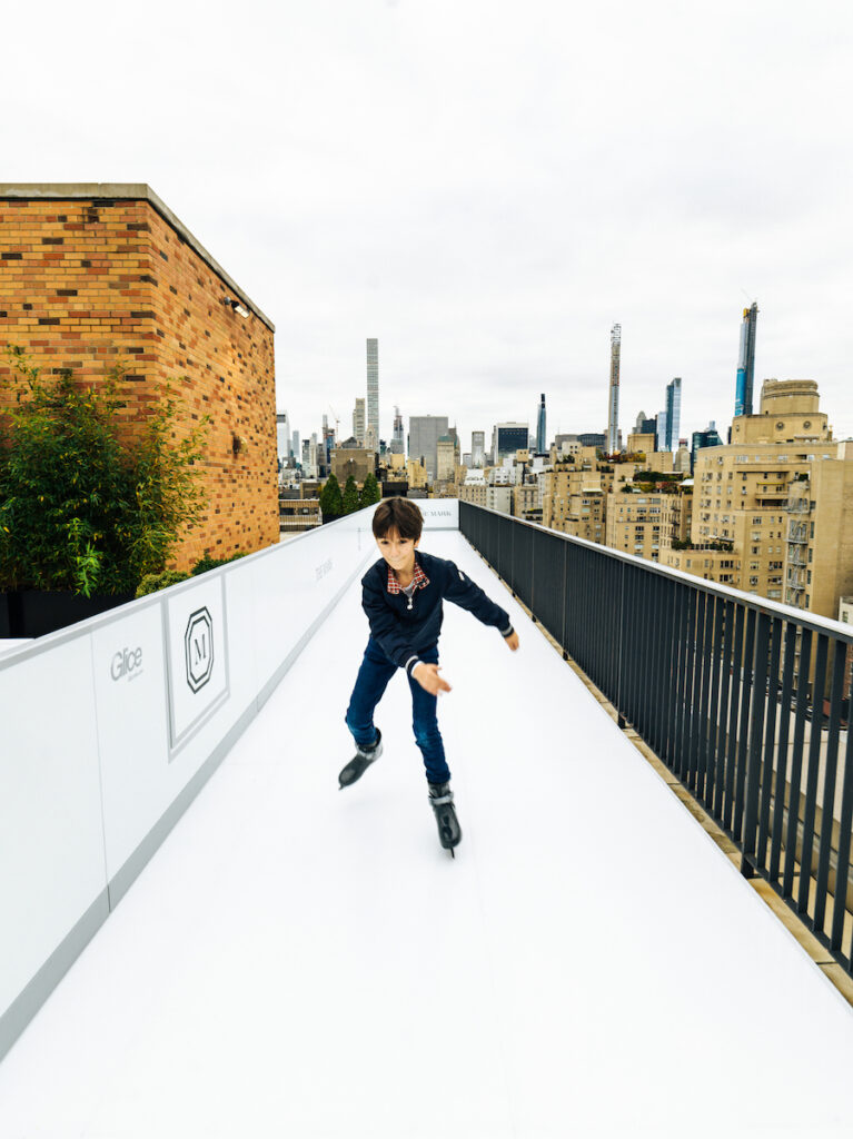 ice skating rink rooftop the mark hotel new york city upper east side christmas hotel