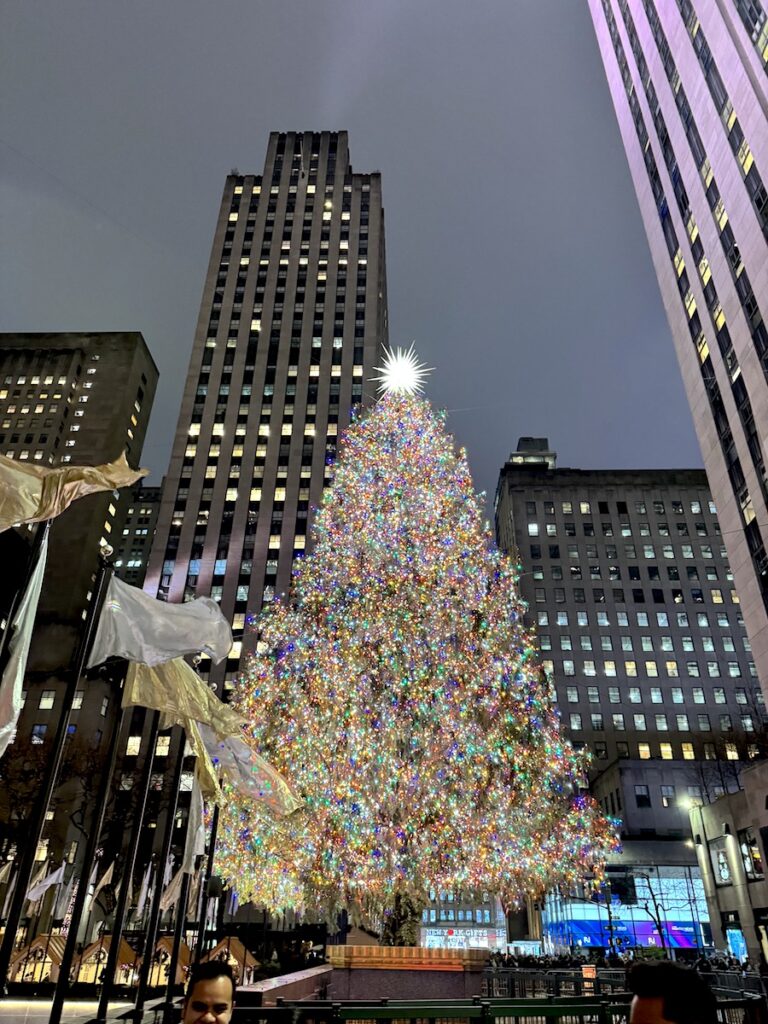 rockefeller center christmas tree manhattan new york city christmas winter