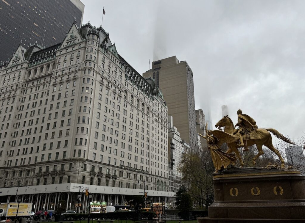 the plaza hotel exterior central park manhattan new york city christmas winter