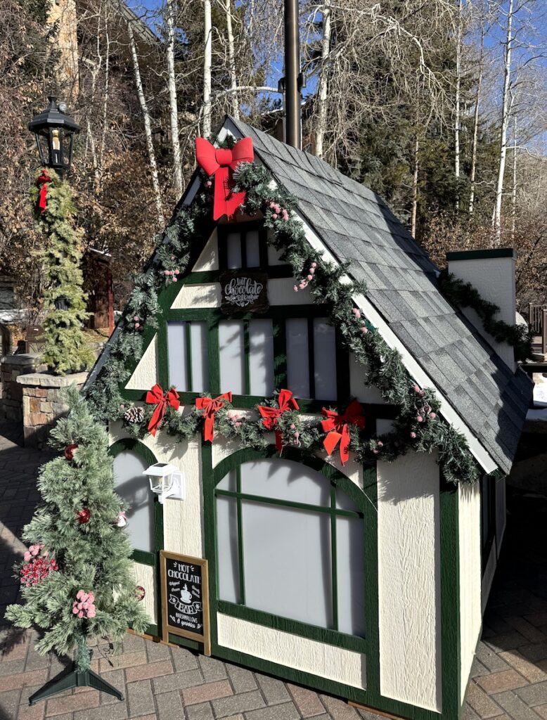 Tiny house Vail Village Kris Kringle Market Vail Colorado Winter Christmas