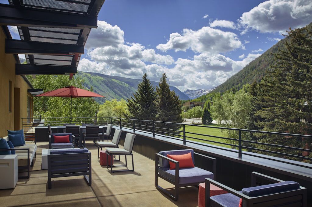 limelight aspen hotel terrace