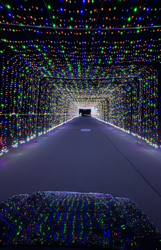 magic of lights pikes peak international raceway light tunnel fountain colorado