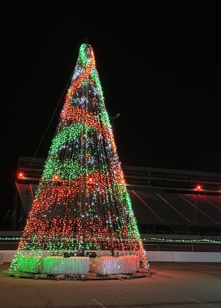 magic of lights pikes peak international raceway santas village light display fountain colorado