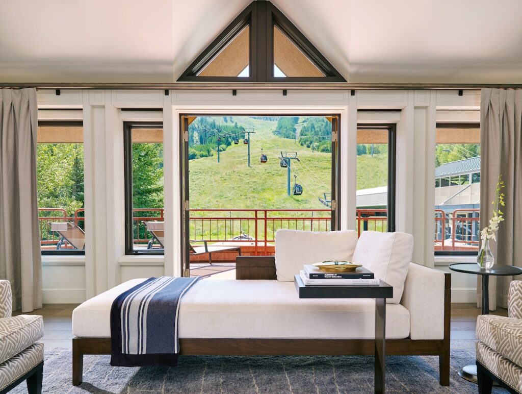 the little nell aspen hotel guest room ski resort view