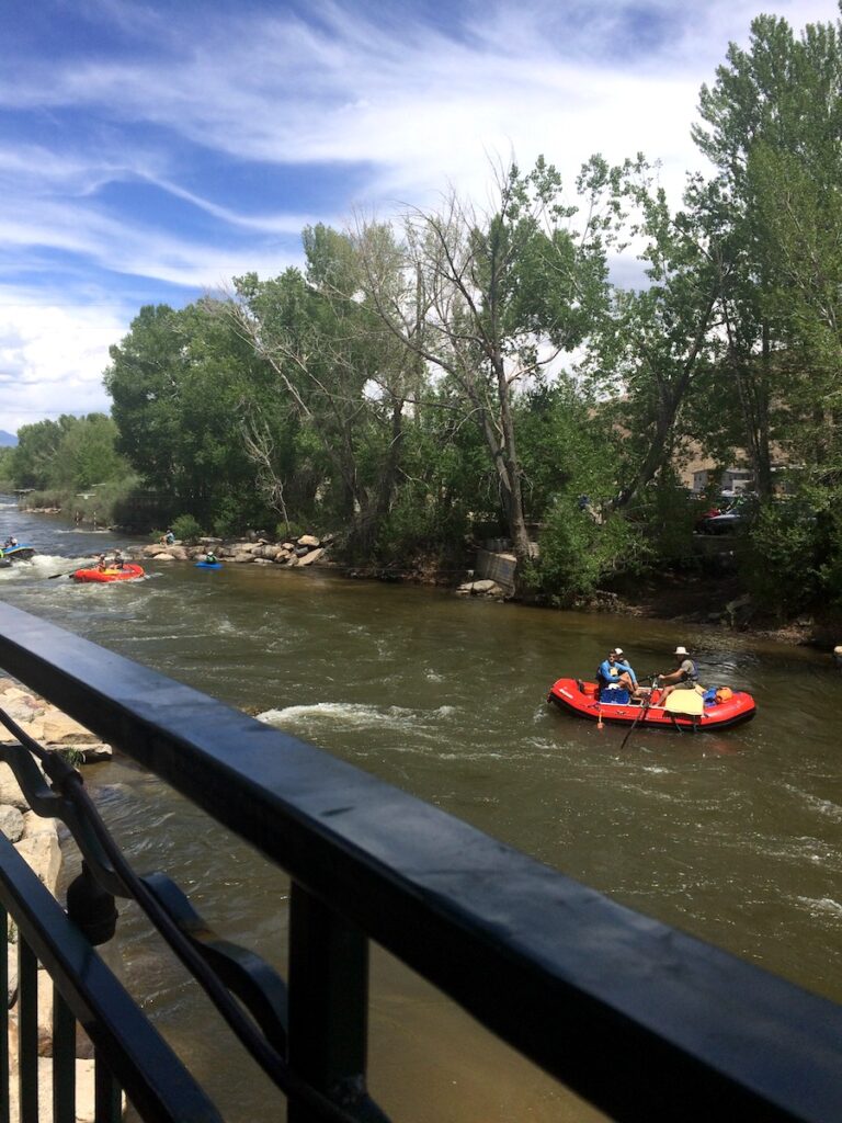 rafting arkansas river boathouse cantina restaurant views salida colorado summer