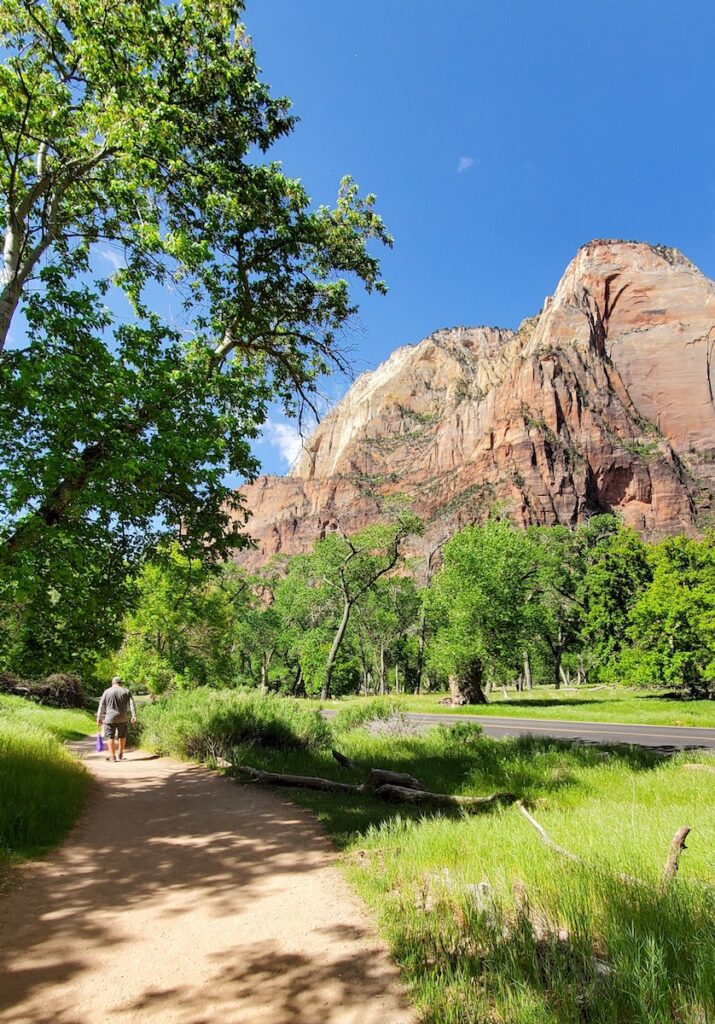 Hiking Zion Grotto Trail Zion Canyon Zion National Park Utah