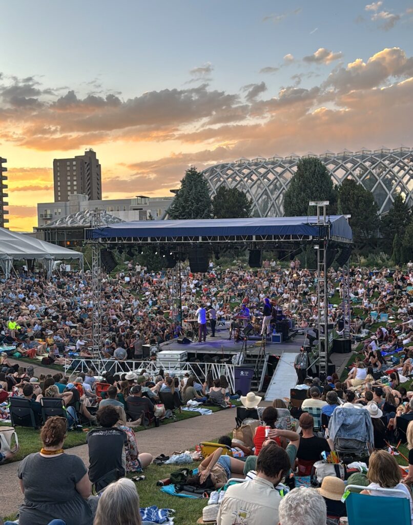 summer concert series denver botanic gardens colorado