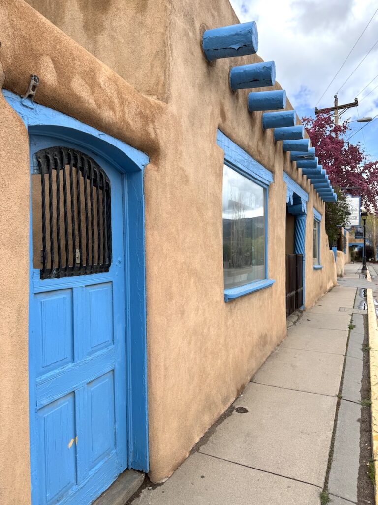 adobe buildings downtown taos new mexico