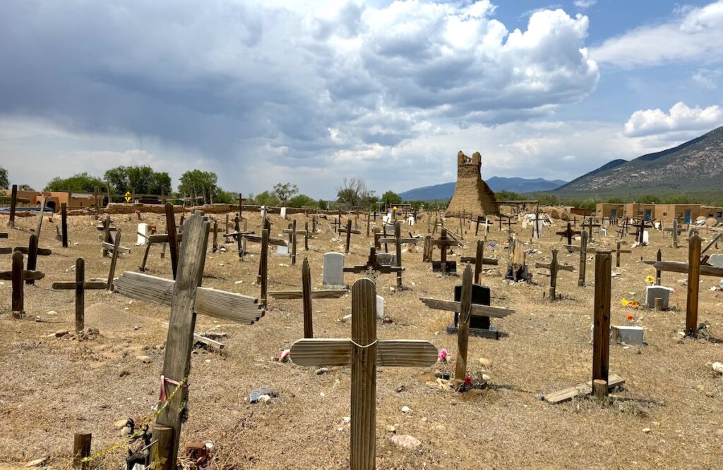 historic cemetary taos pueblo new mexico