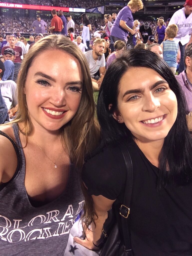 sitting on the field for 4th of july fireworks at coors field rockies game denver colorado