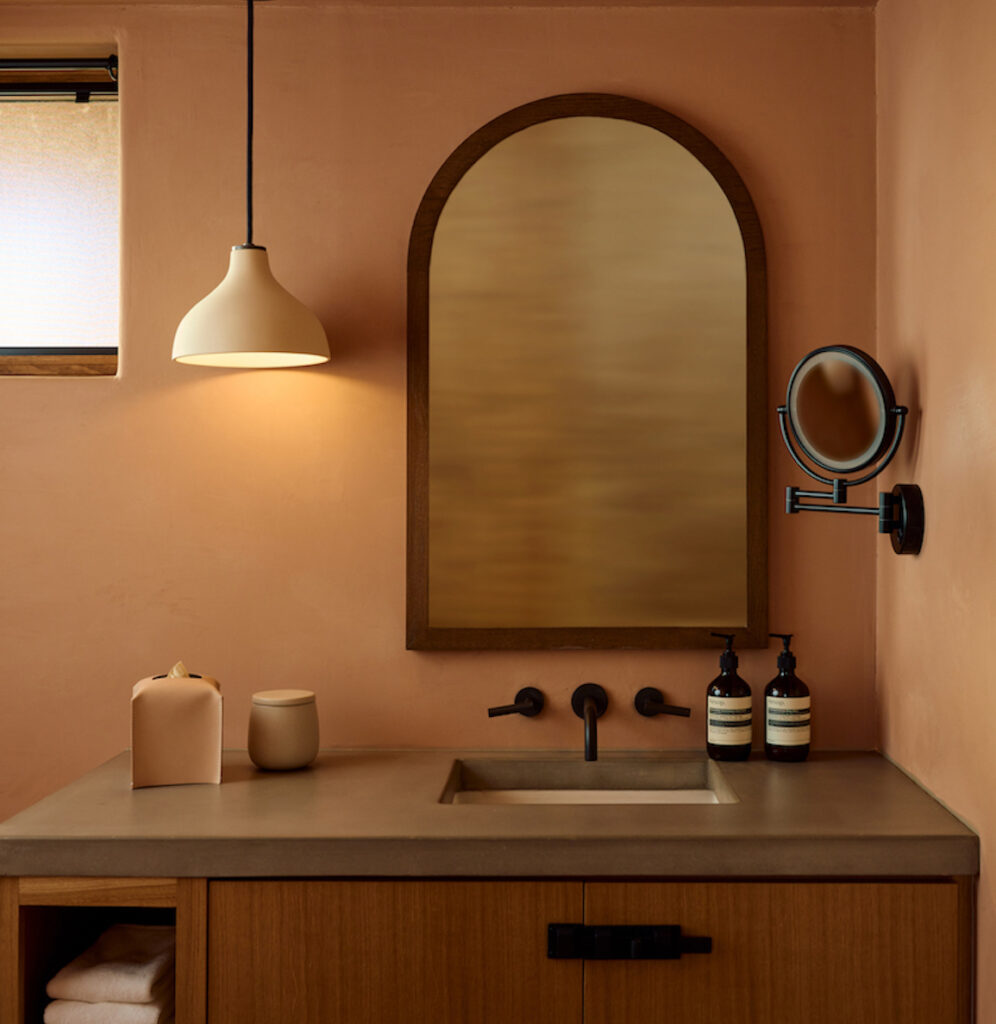 hotel willa luxury guestroom bathroom boutique hotel taos new mexico